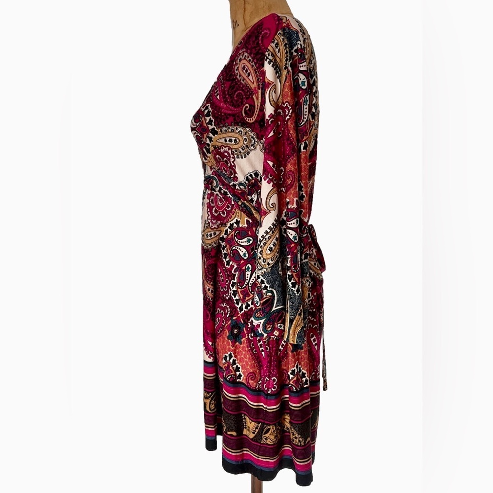VENUS Fuchsia Belled Sleeve Sundress M - Picture 5 of 9